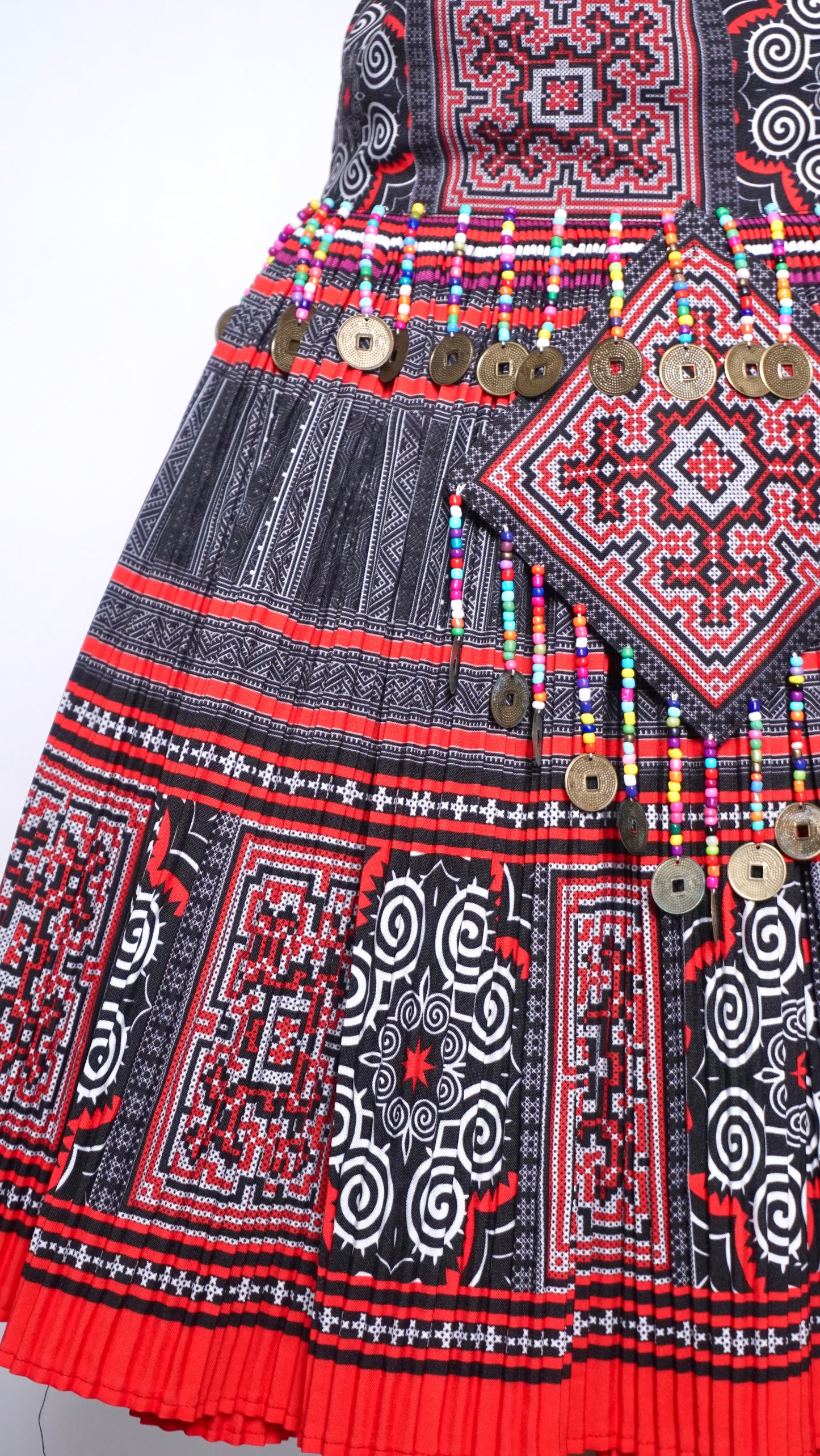Printed Skirt Red