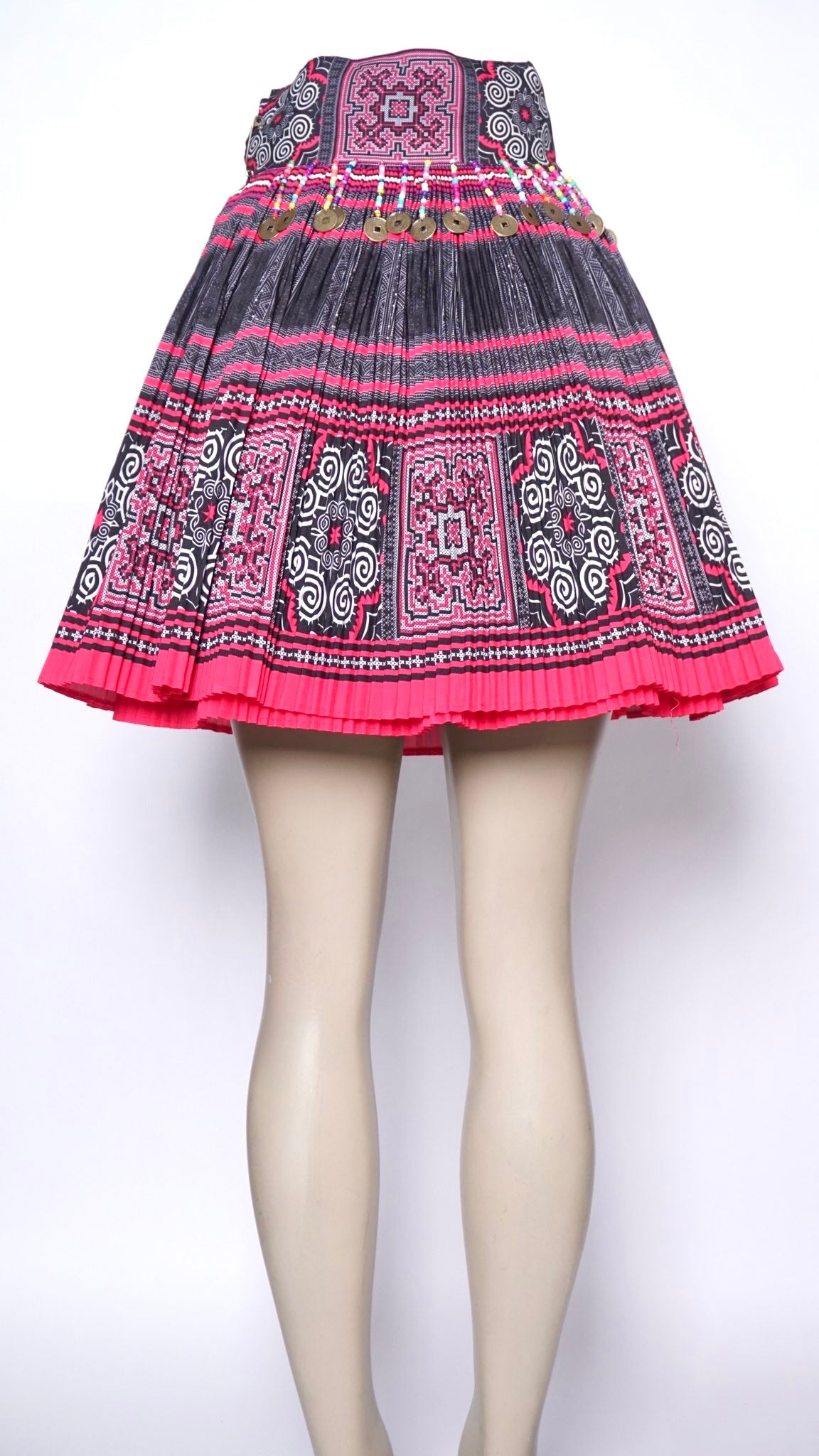 Printed Skirt Black/Pink