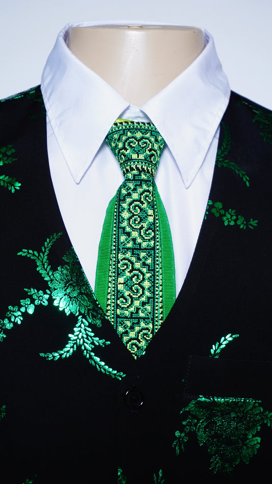 Men's Tie Neon Green