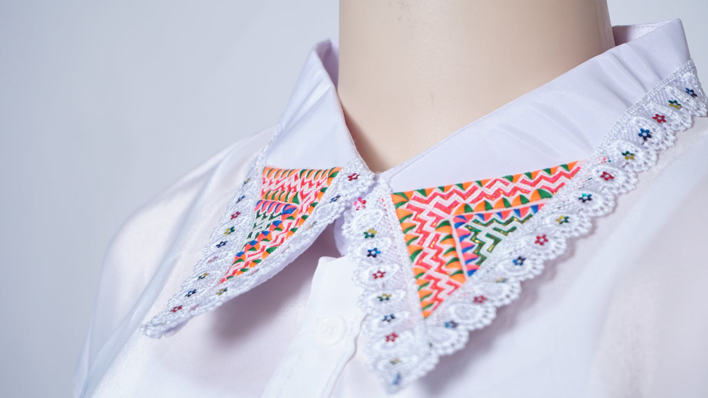 Women Collar Shirt Pajntaub Mos (50")