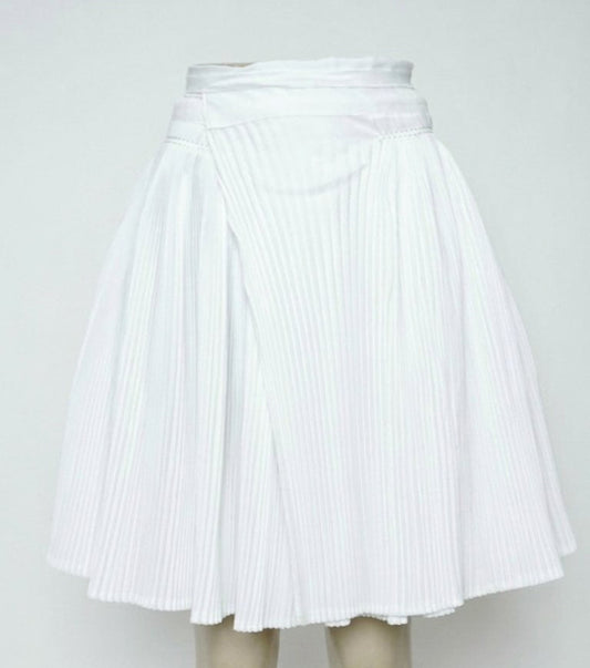Girl's Wrapped White Skirt