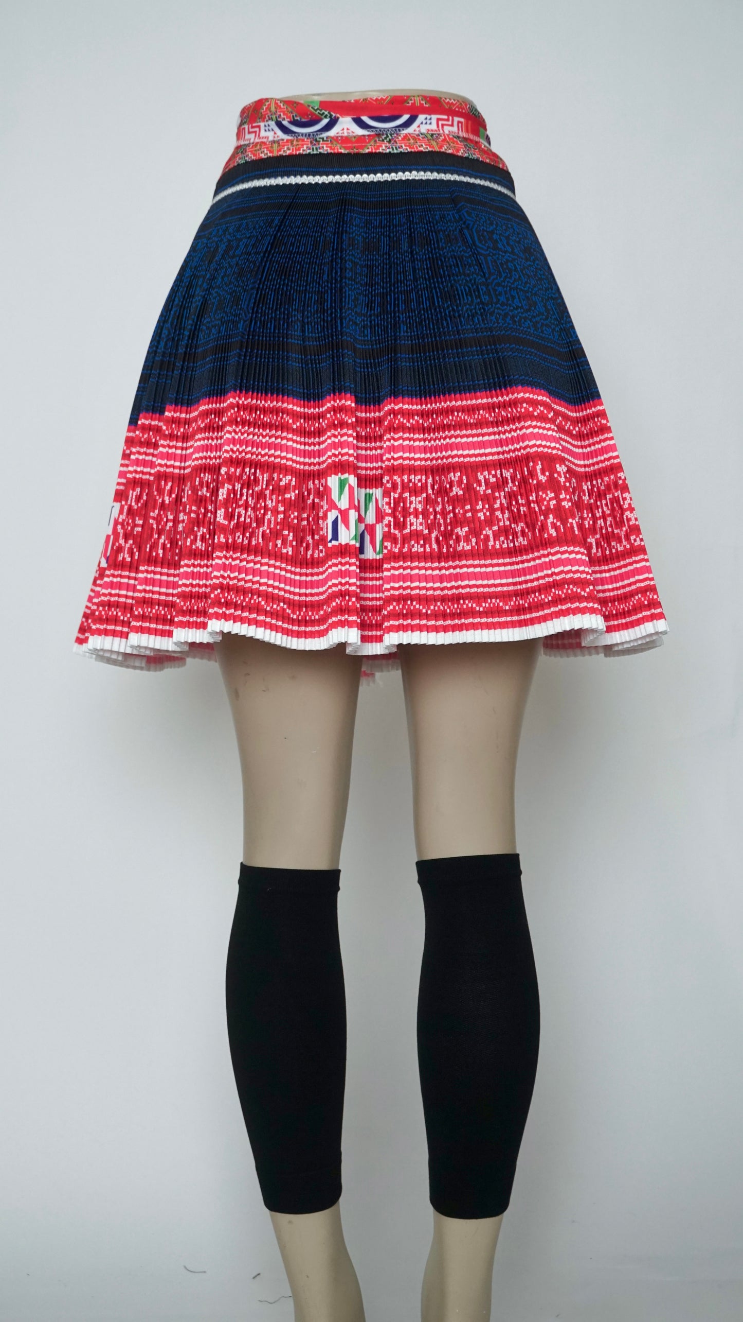Printed Navy Blue Plain Skirt (42x19)