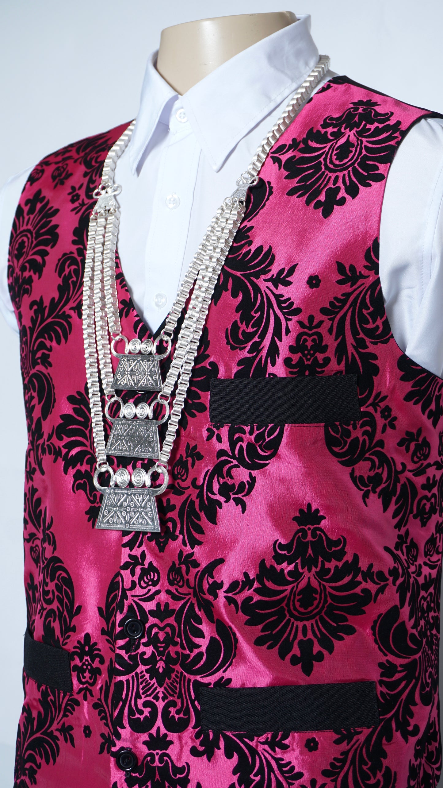 Pink Velvet Vest