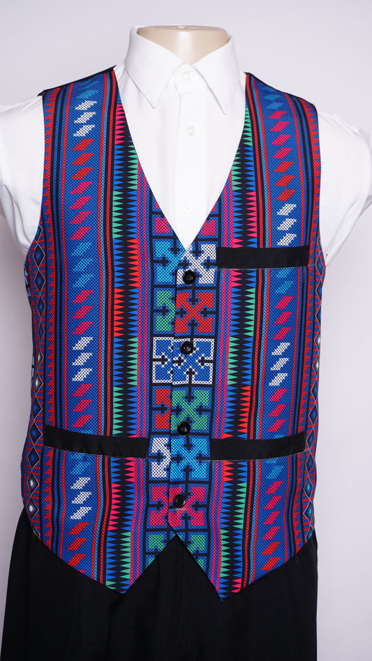 Printed Hmong Vest