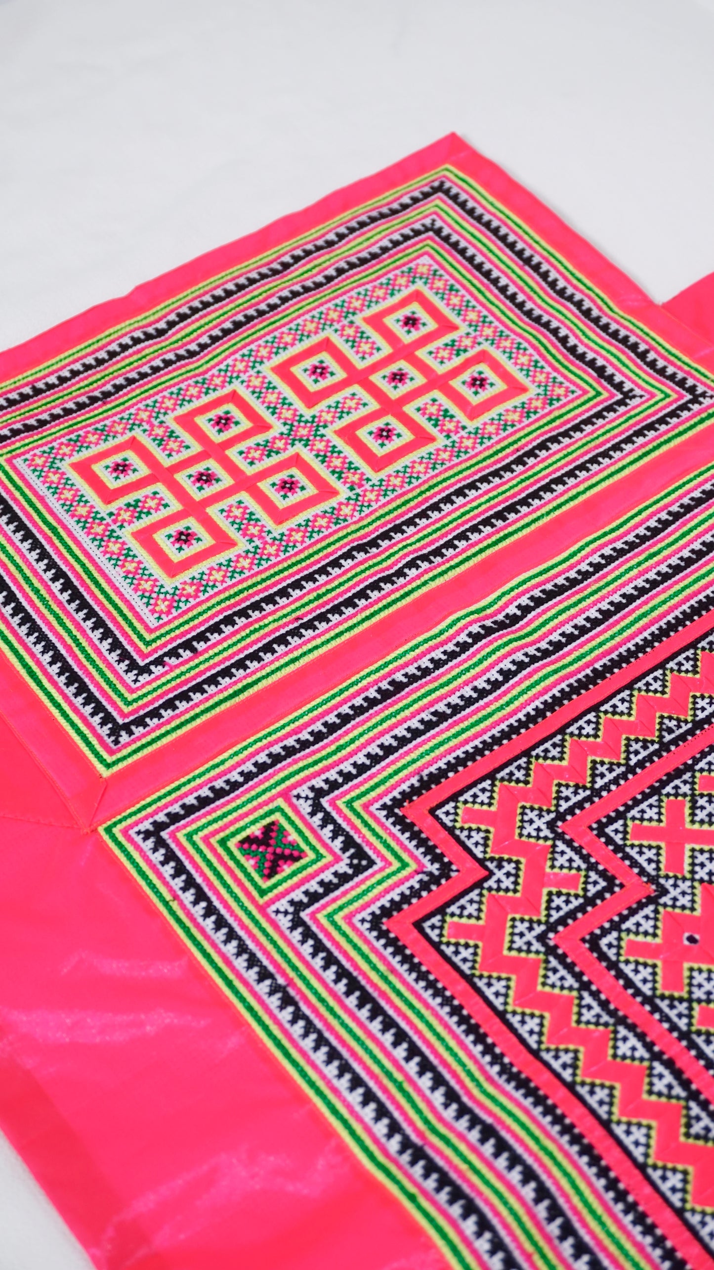 Handmade Hmong Baby Carrier- Pink