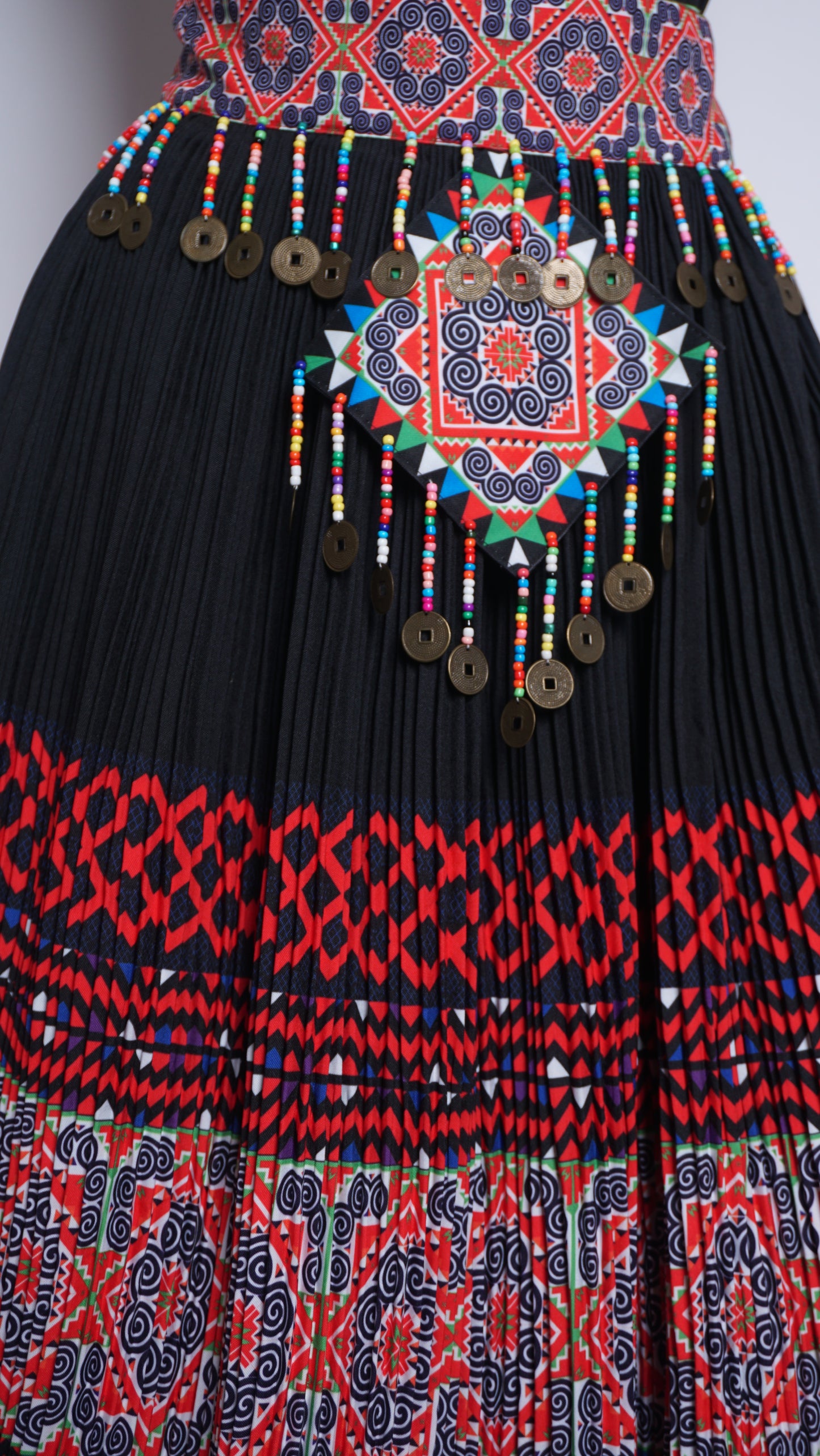 Printed Skirt Red