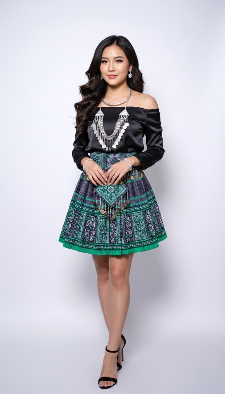 Printed Skirt Green (40x20)