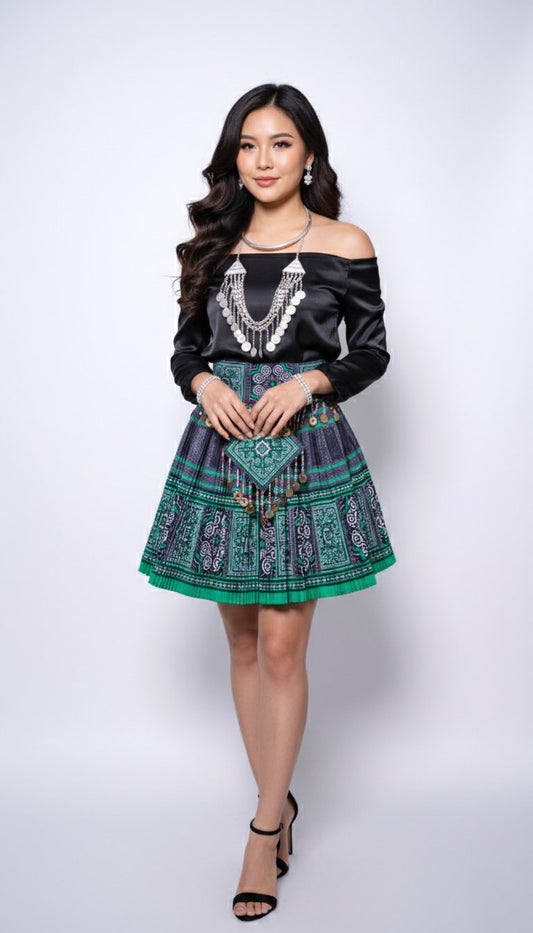 Printed Skirt Green (40x20)