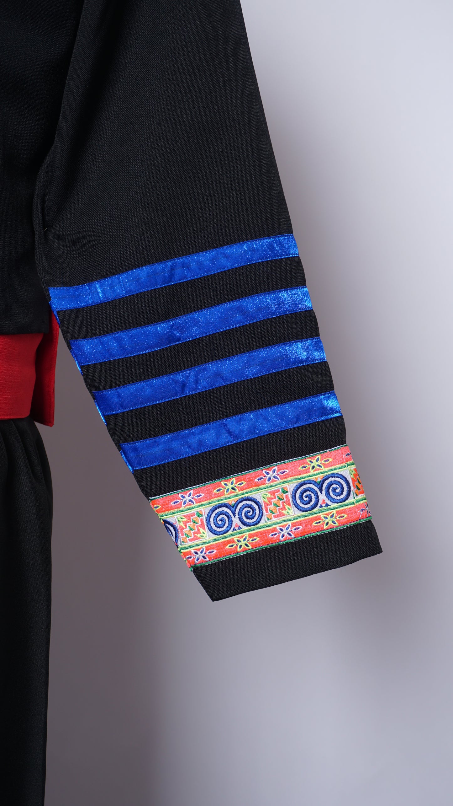 Men Hmong Txaij Set-Neon Pink Trim (44")