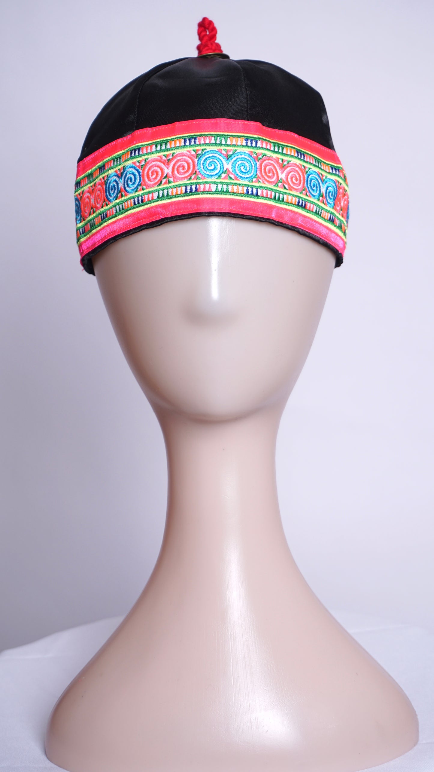 Hmong Hat-Pink/Light Blue Qwj
