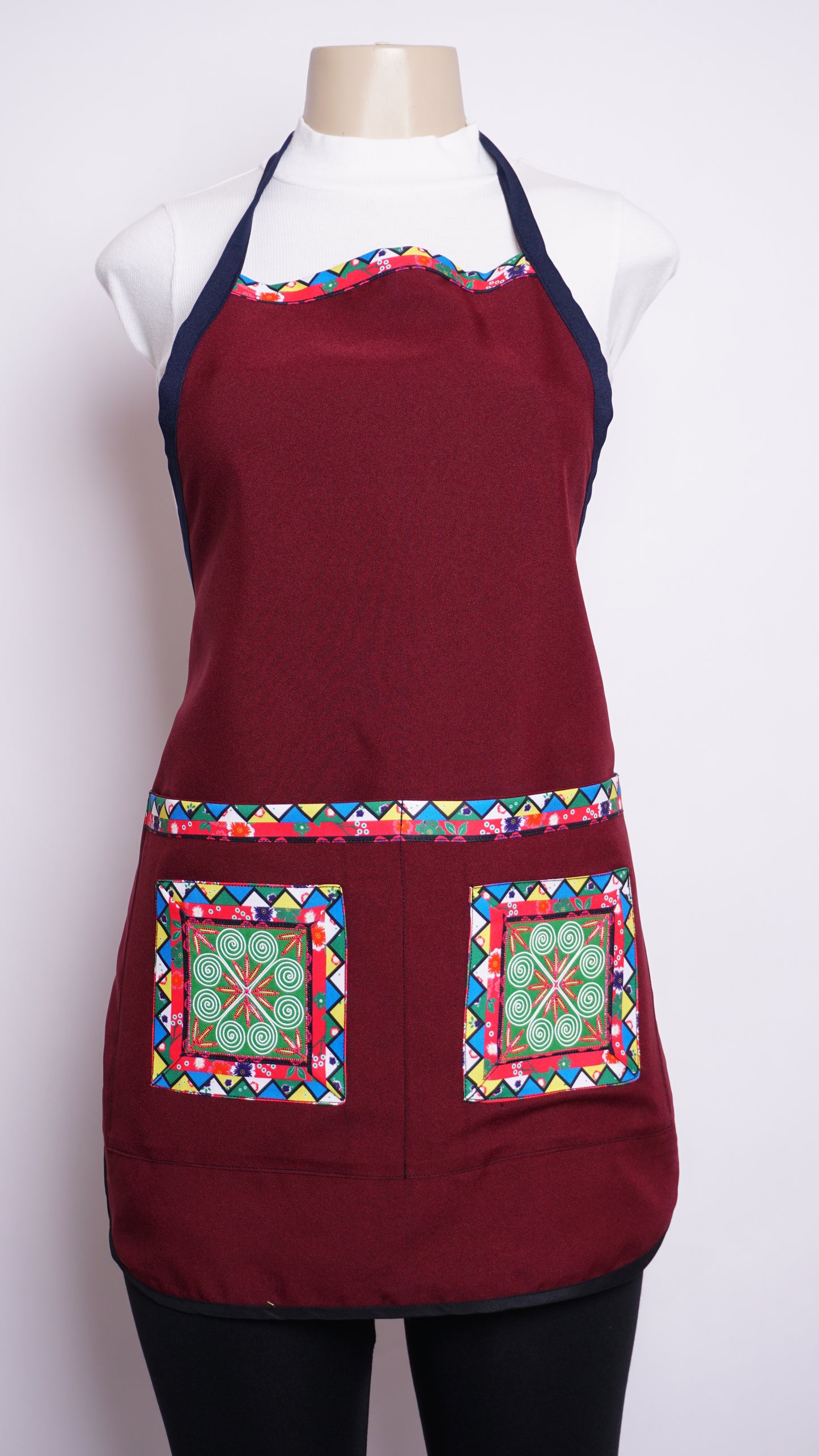 Burgundy Apron
