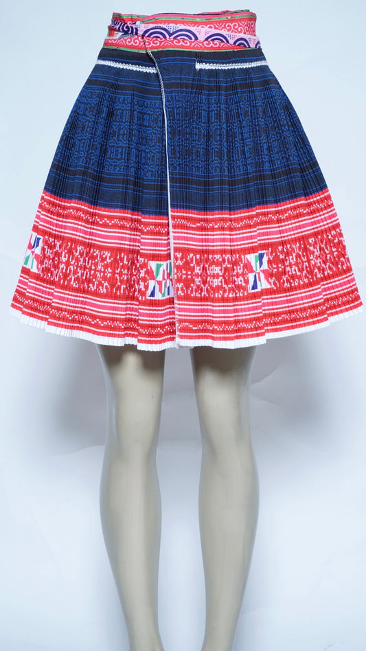 Printed Navy Blue Plain Skirt (42x19)