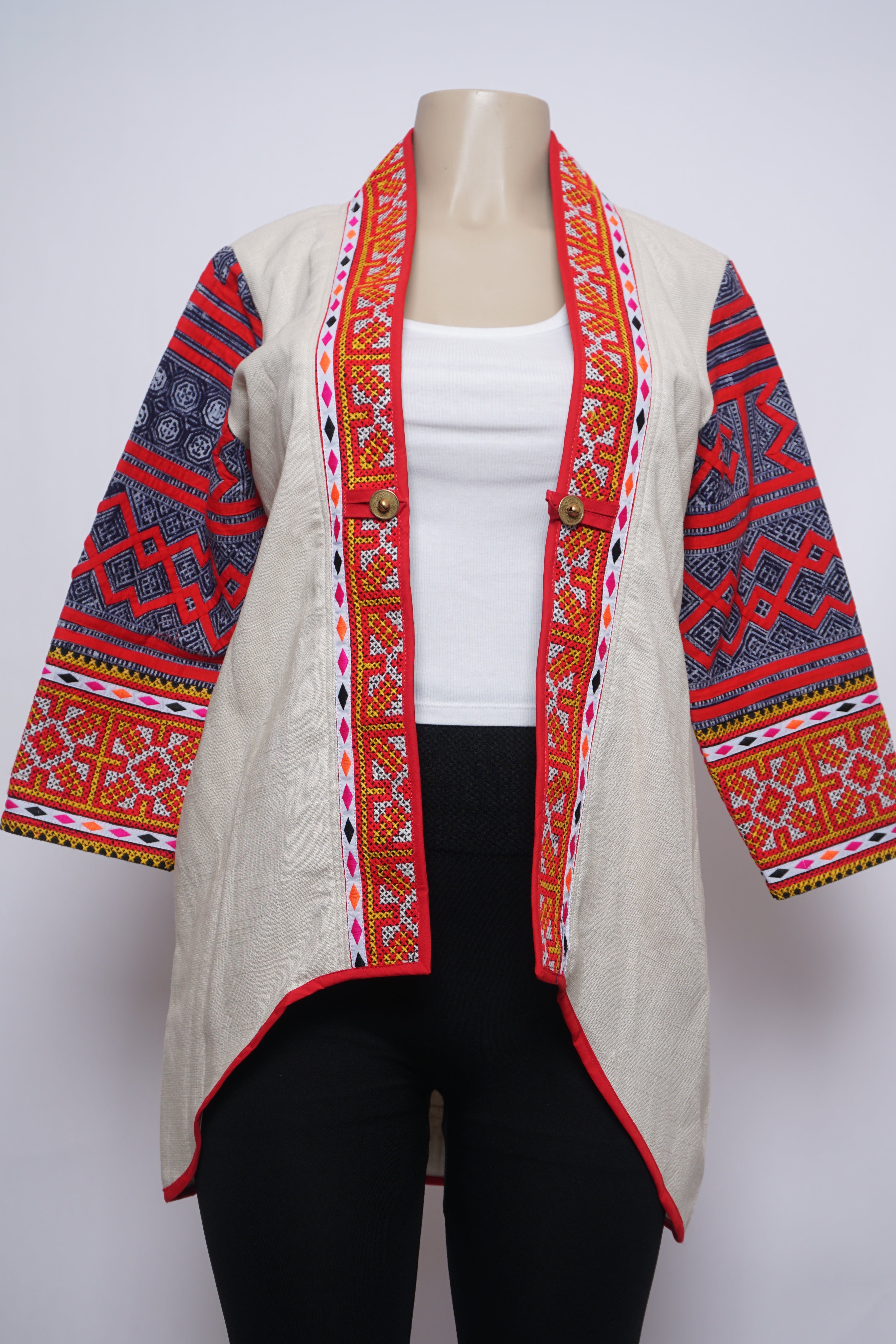 Hill Tribe High-Low Cardigan (38