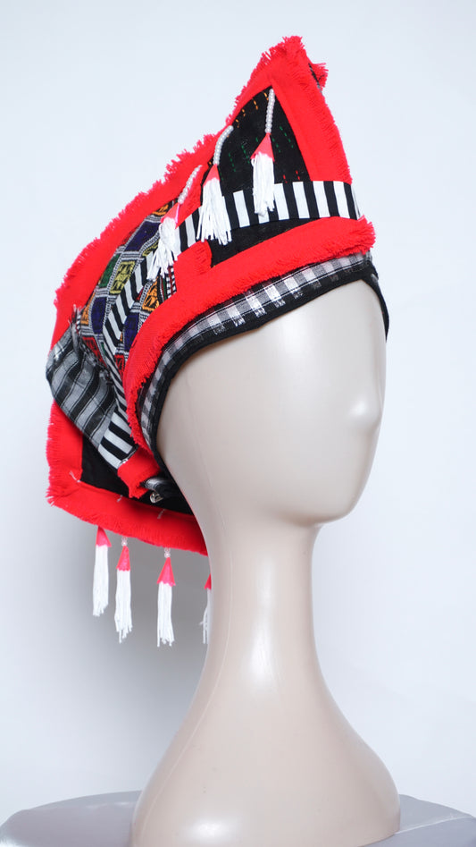 Neon Pink Rooster Hat (23")