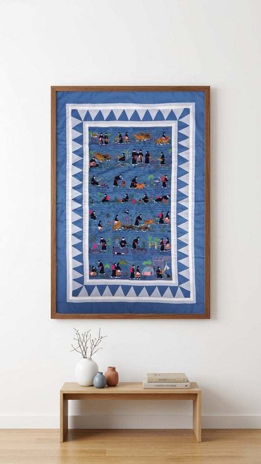 Ntxawm & Nujnplhaib Hmong Story Cloth