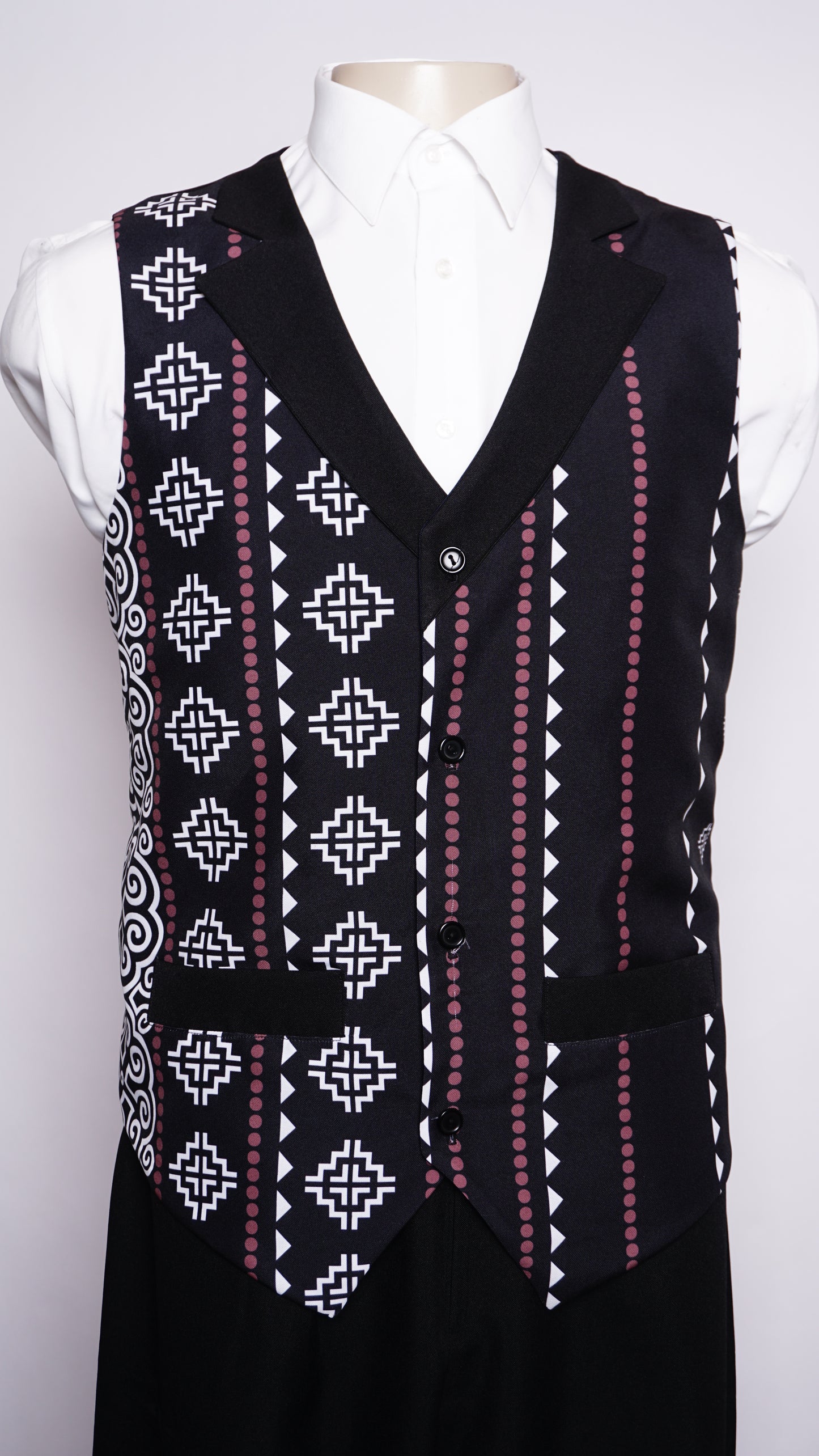 Printed Hmong Vest Qwj