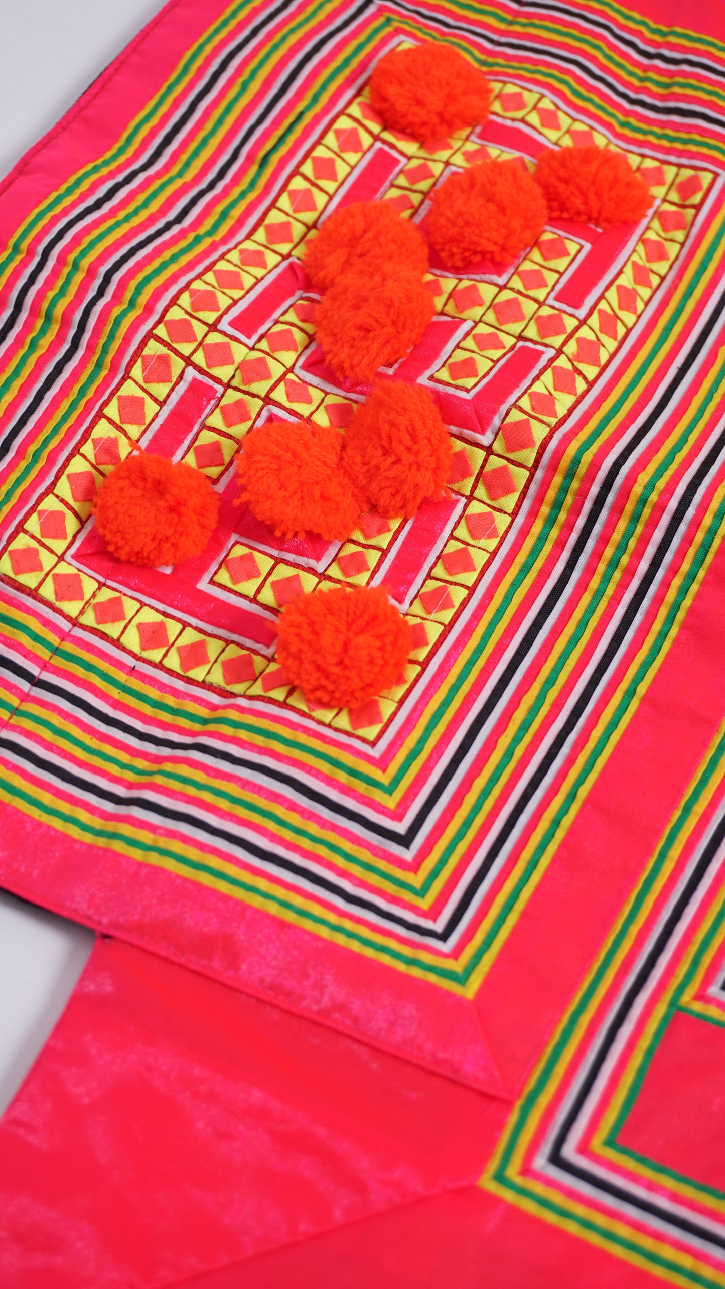 Handmade Hmong Baby Carrier- Pink