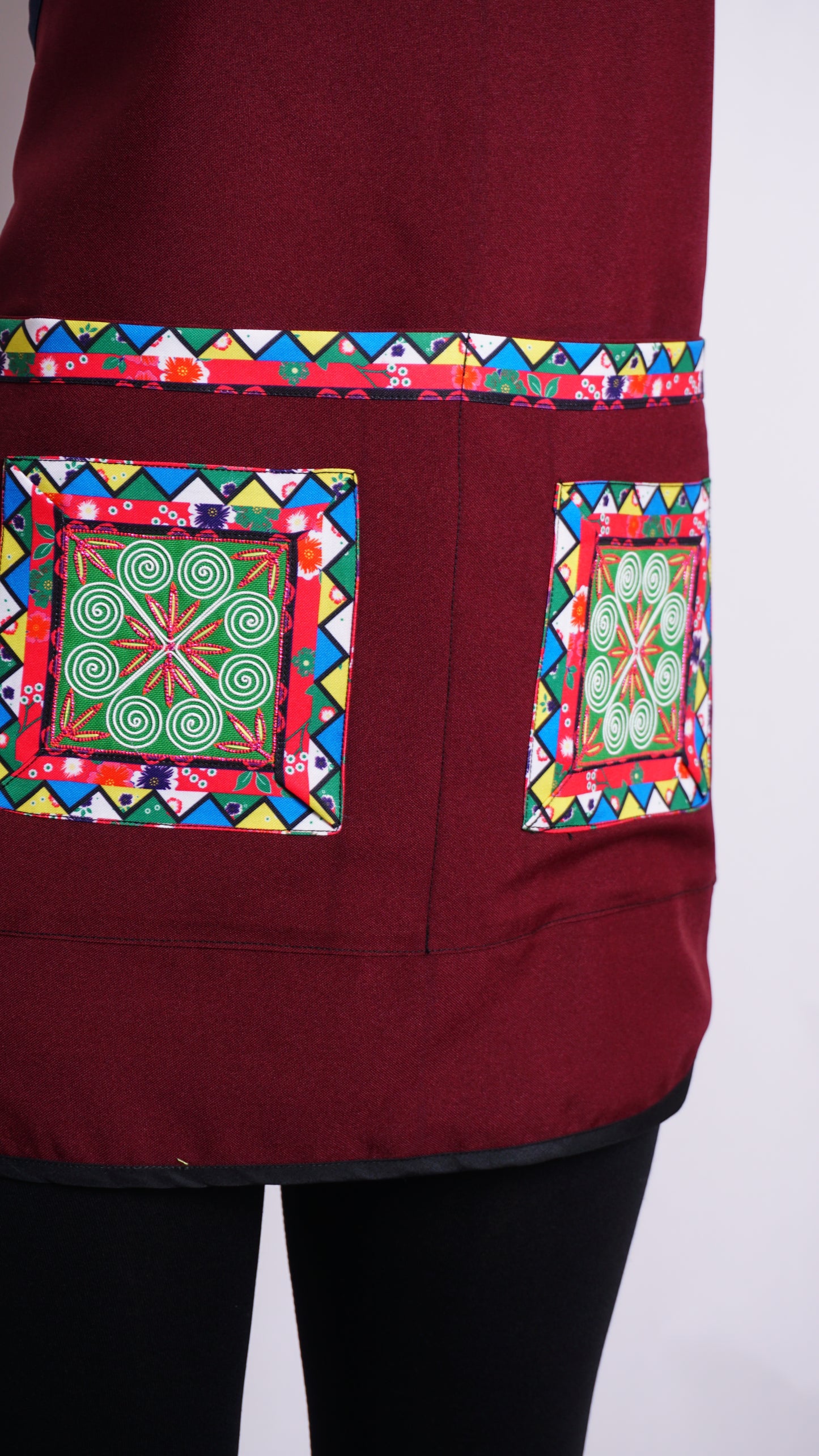 Burgundy Apron