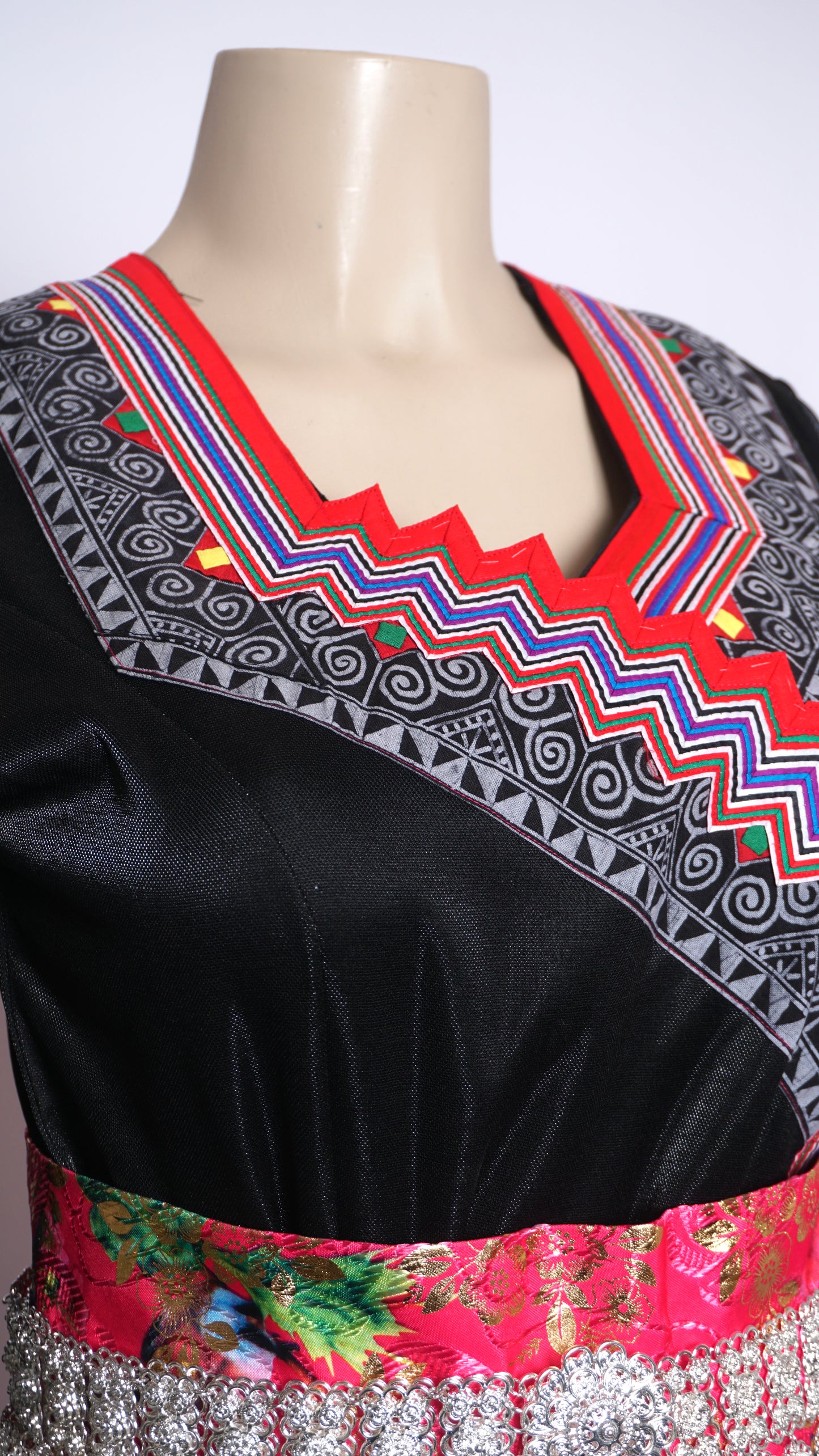 Handmade Red Zig-zag Trim