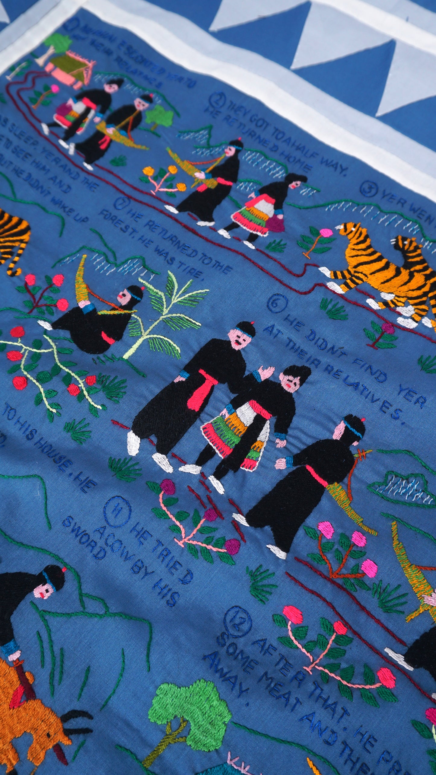Ntxawm & Nujnplhaib Hmong Story Cloth