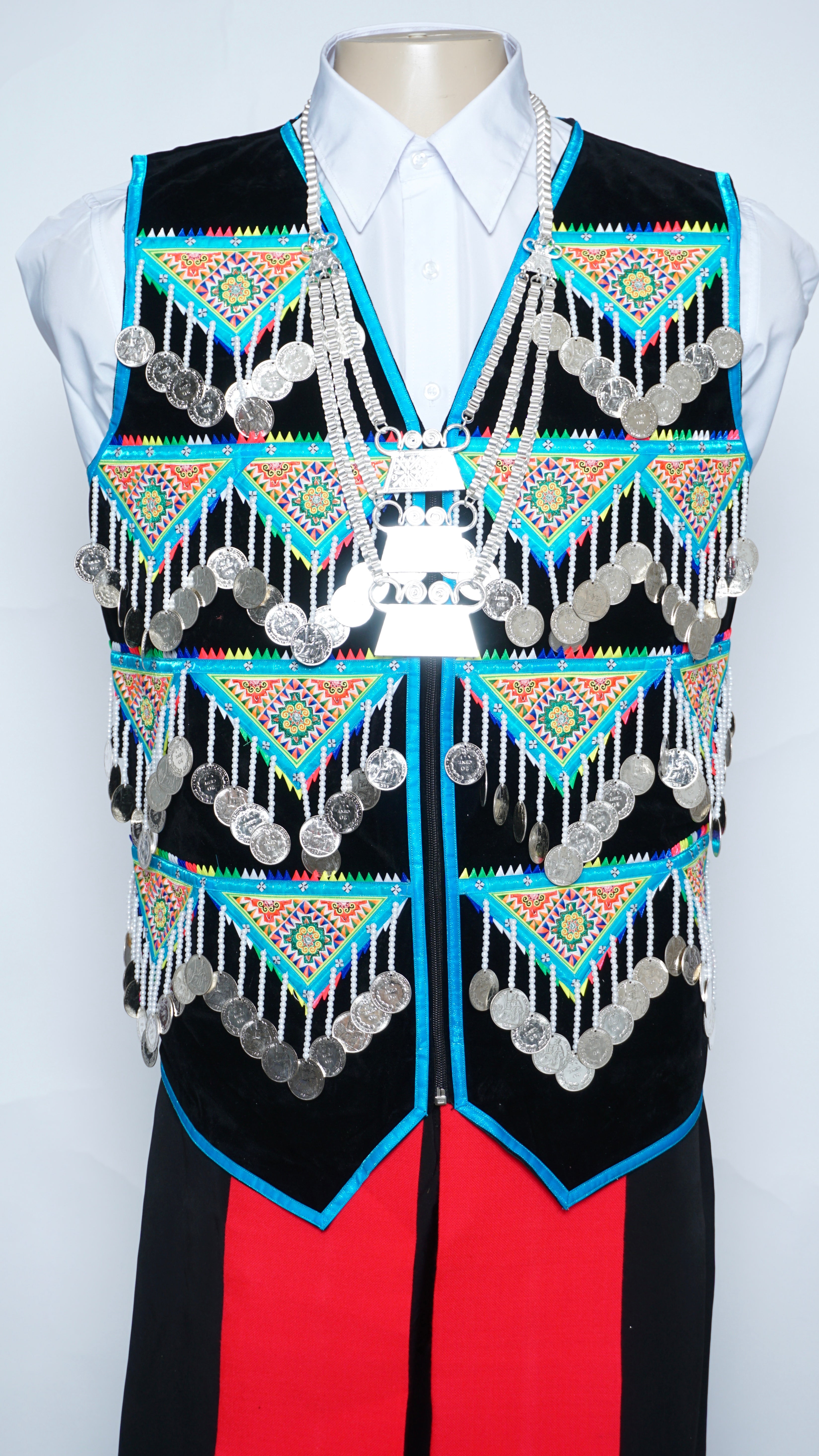 Hmong pajntaub coin vest for hotsell boys