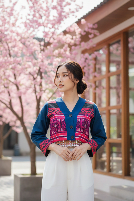 Hill Tribe Short Crop Top (38")