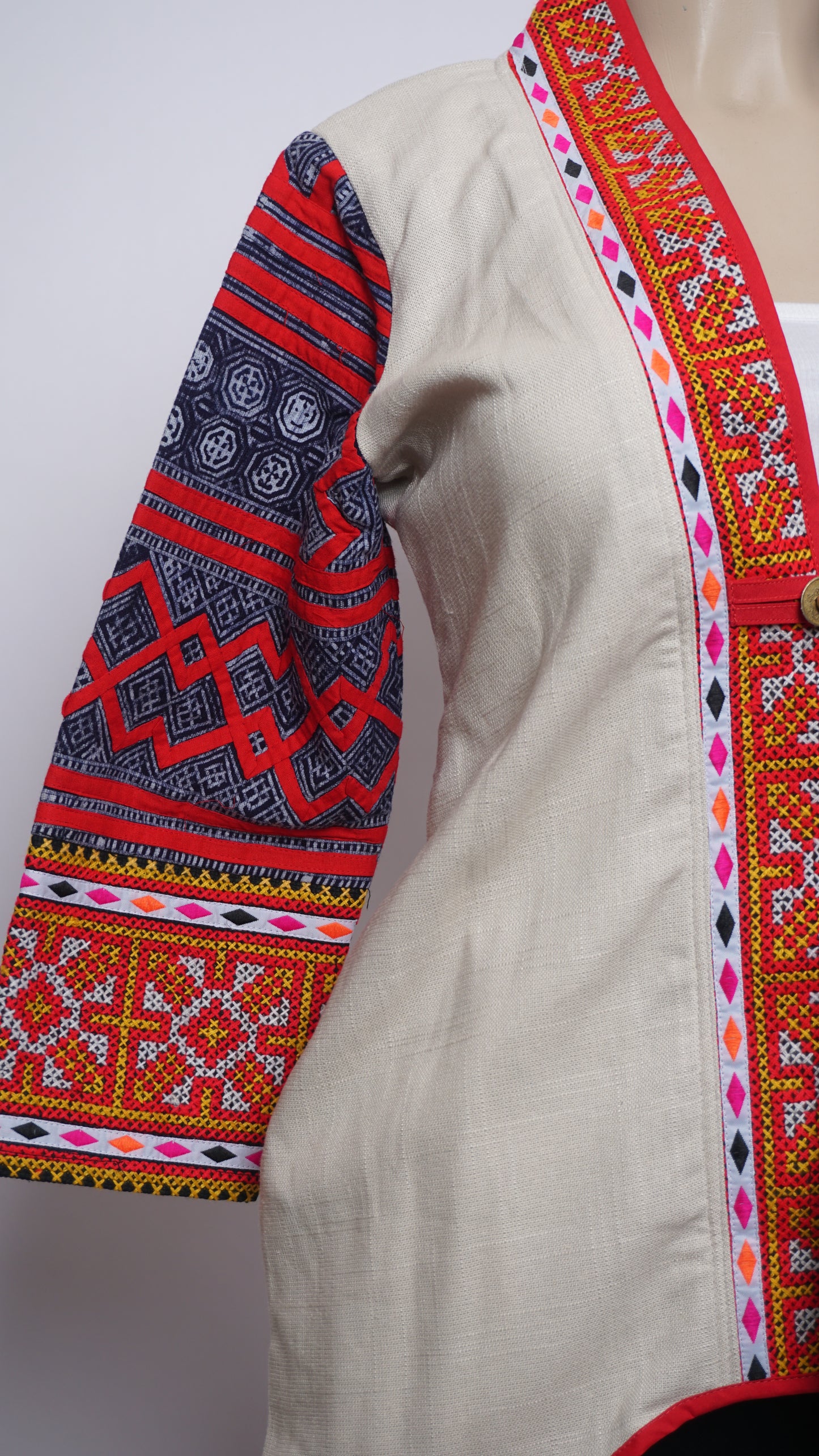Hill Tribe High-Low Cardigan (38")