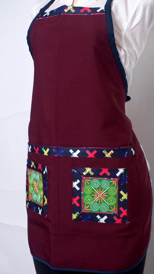 Apron-Burgundy