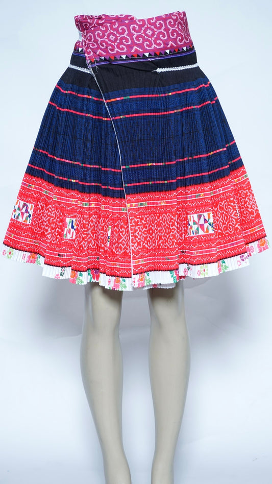 Printed Whte Trim Floral Skirt (46x22)
