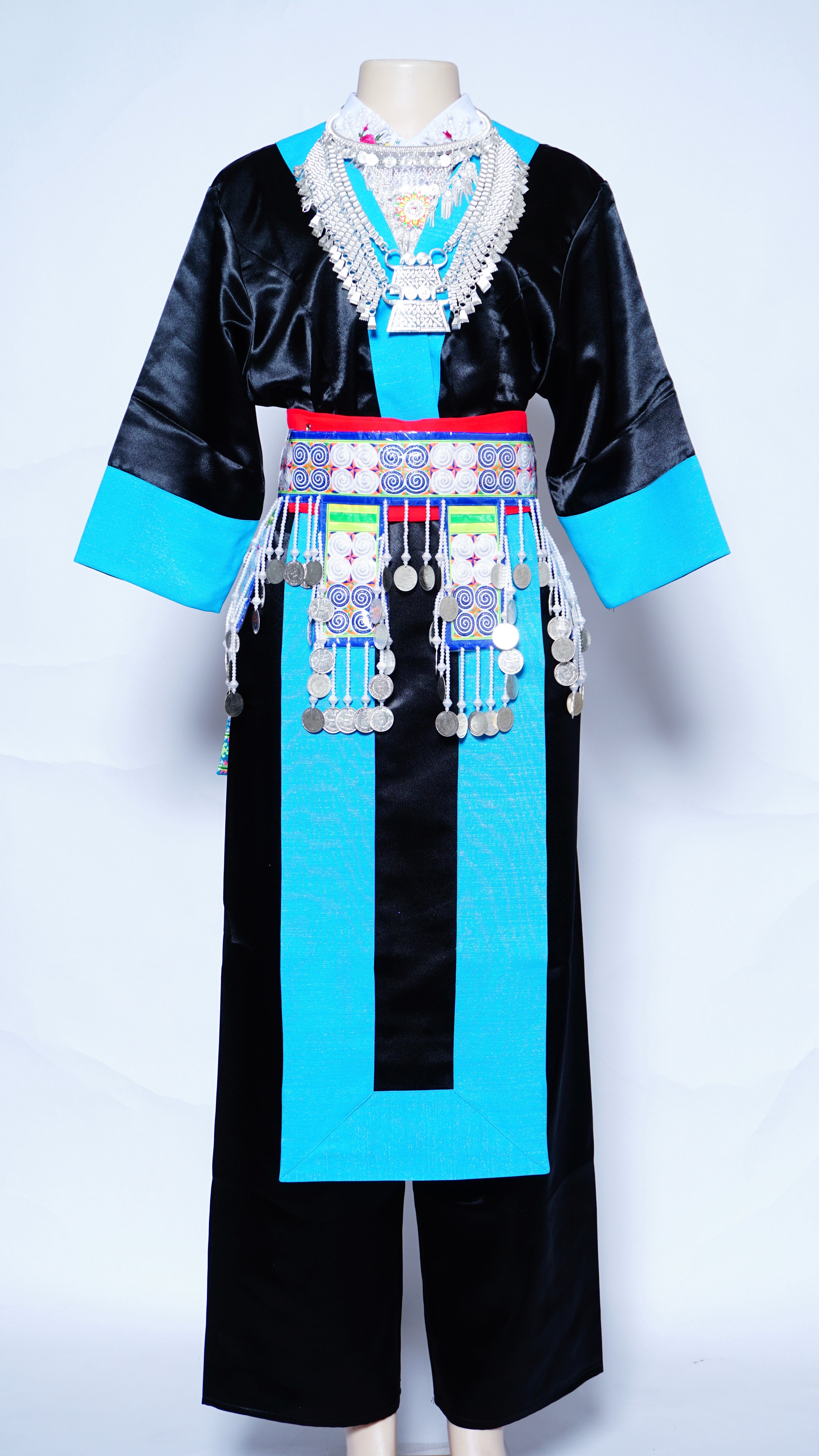 Size 36 | XS | Adult | Hmong Traditional Outfit | Shirt & Sev | Skirt Not Included | newest Panda