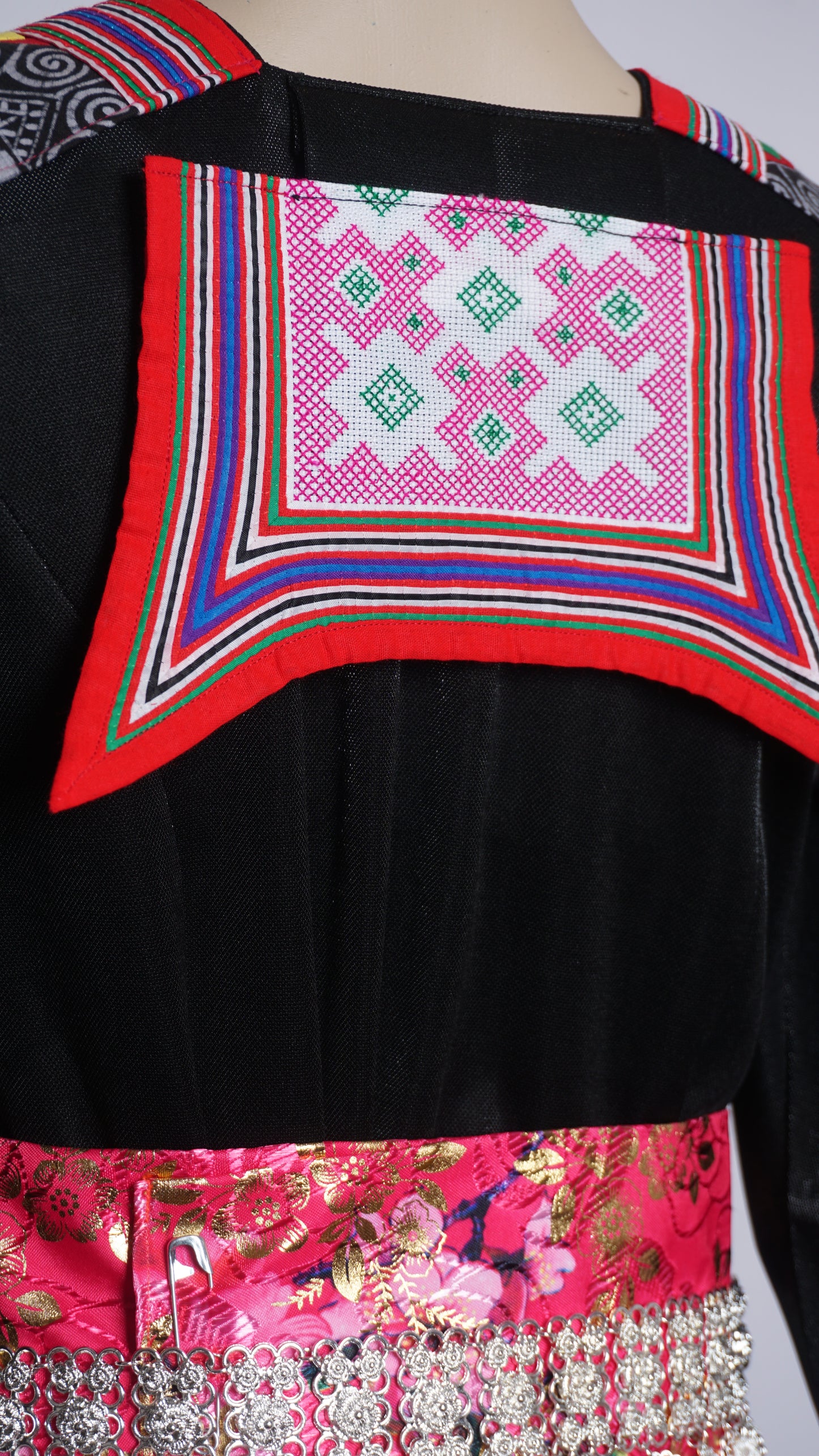 Handmade Red Zig-zag Trim