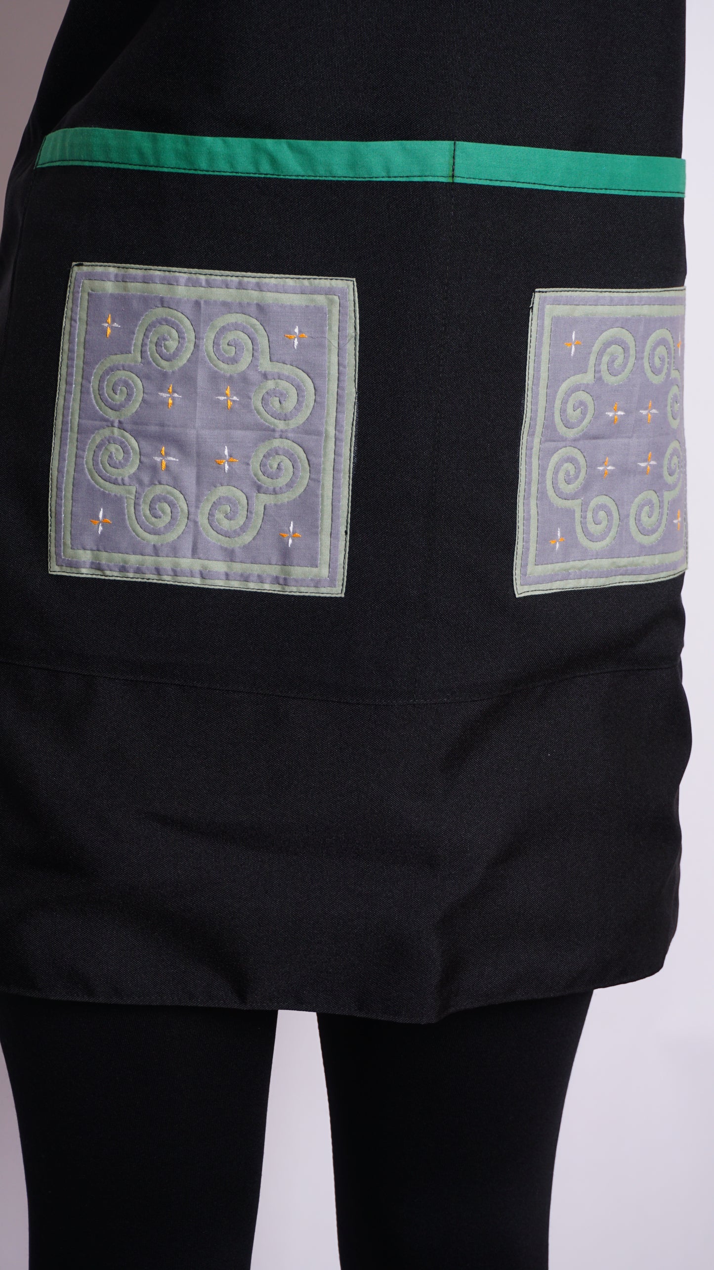 Gray Green Qwj Apron