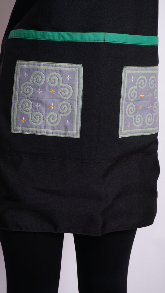 Gray Green Qwj Apron