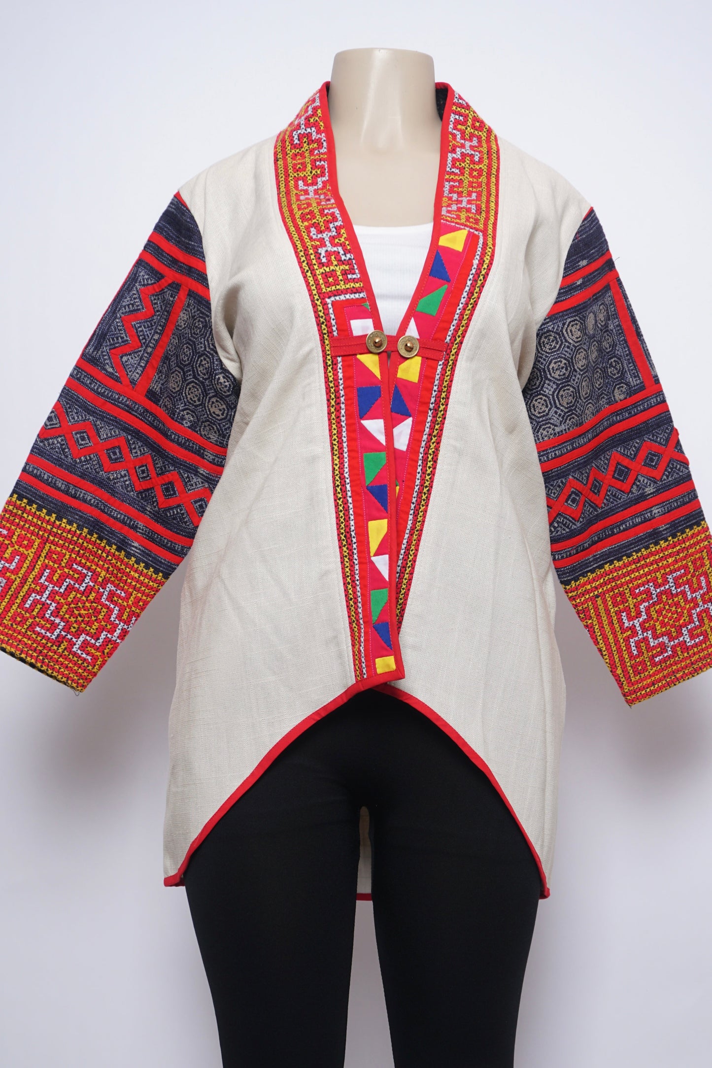 Hill Tribe High-Low Cardigan (44")
