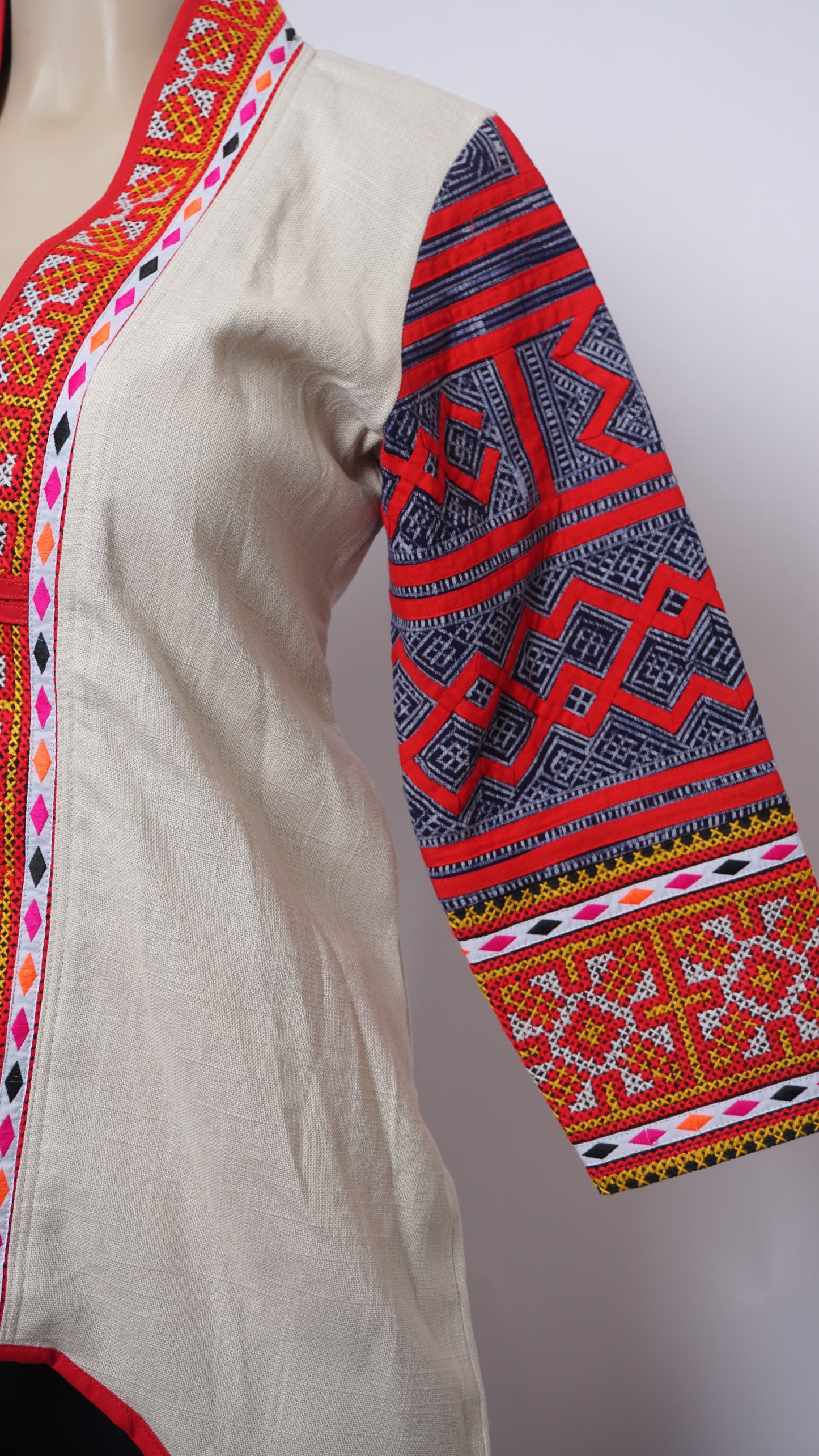 Hill Tribe High-Low Cardigan (38")