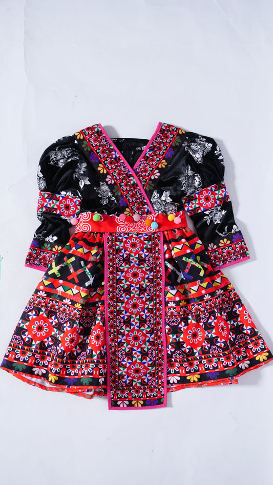 Long Sleeves Girl Dress (7-8yr)