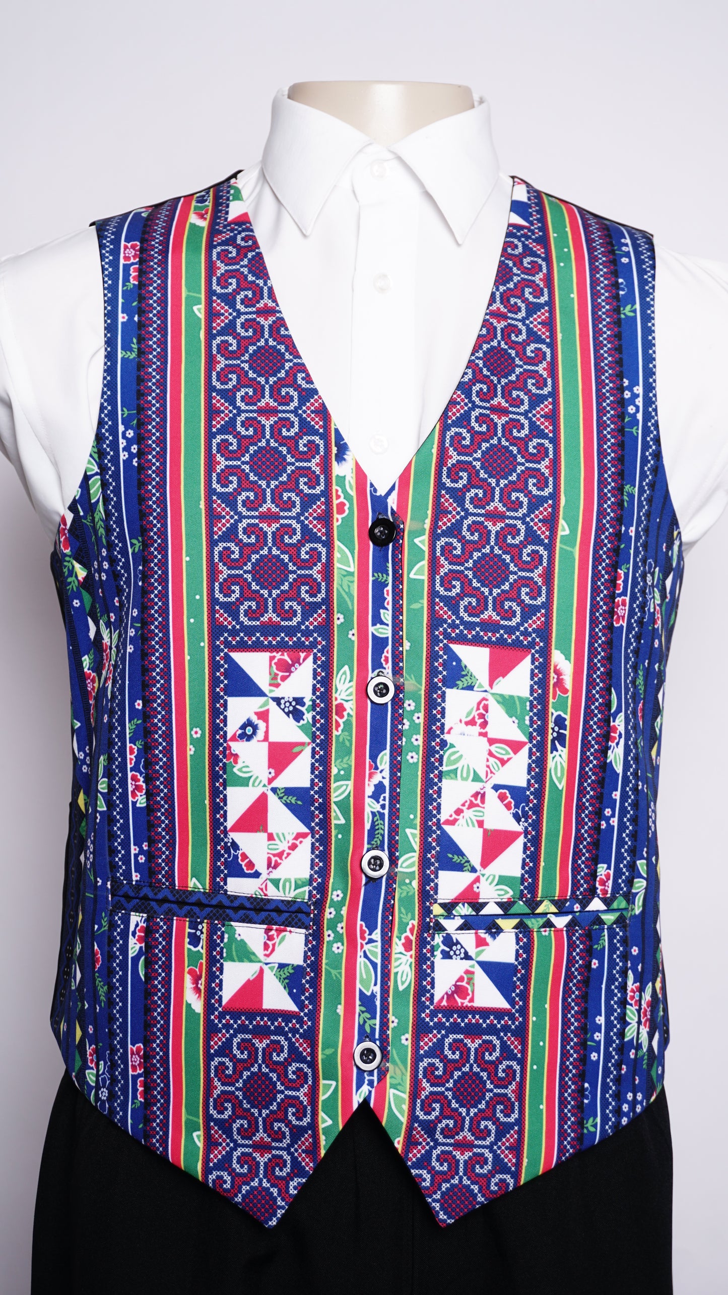 Printed Hmong Vest