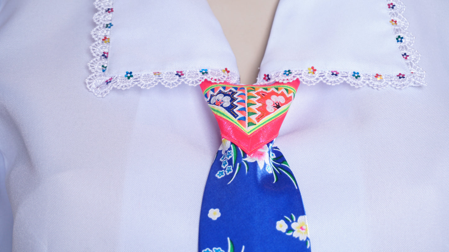 Women Blue Tie