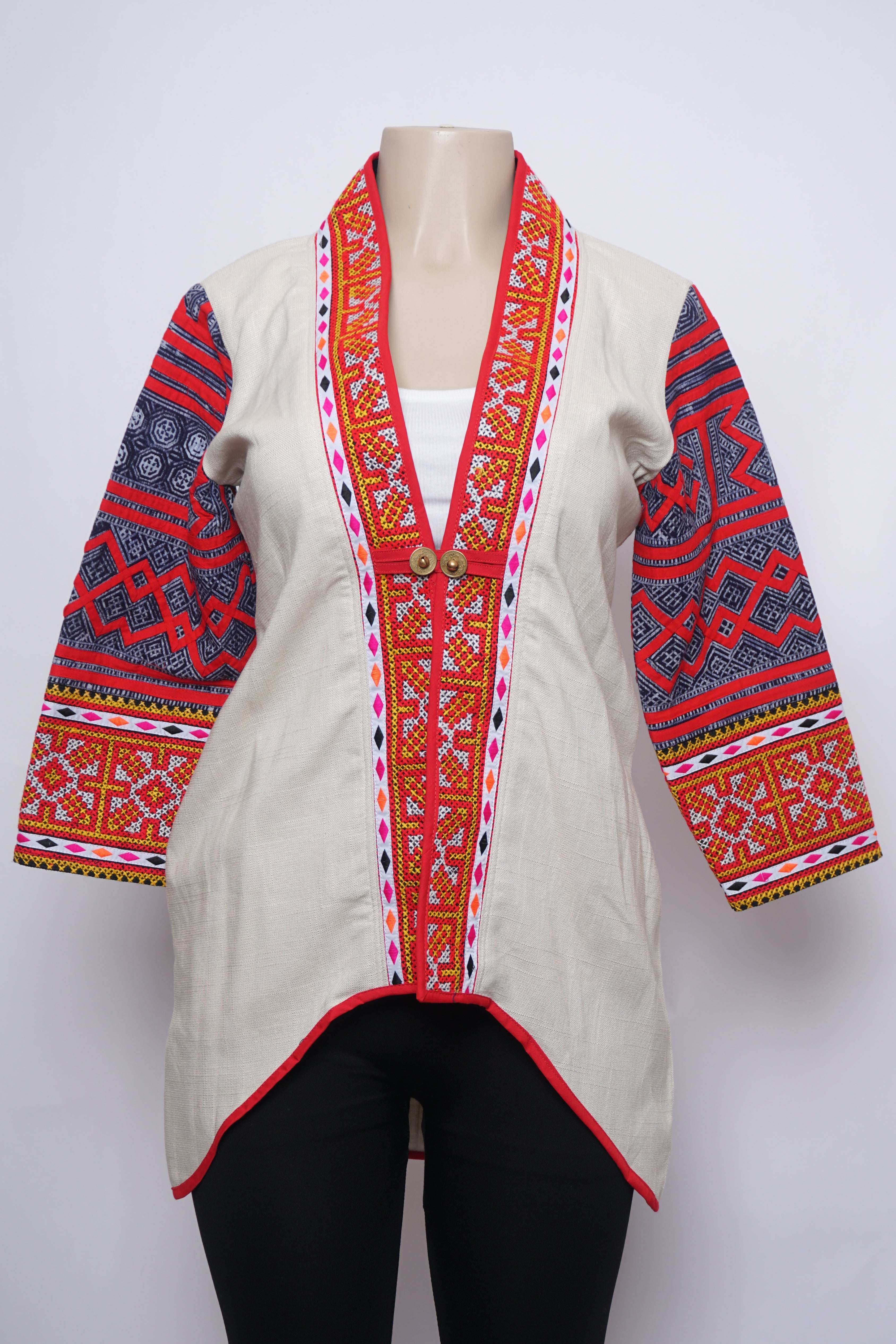 Hill Tribe High-Low Cardigan (38