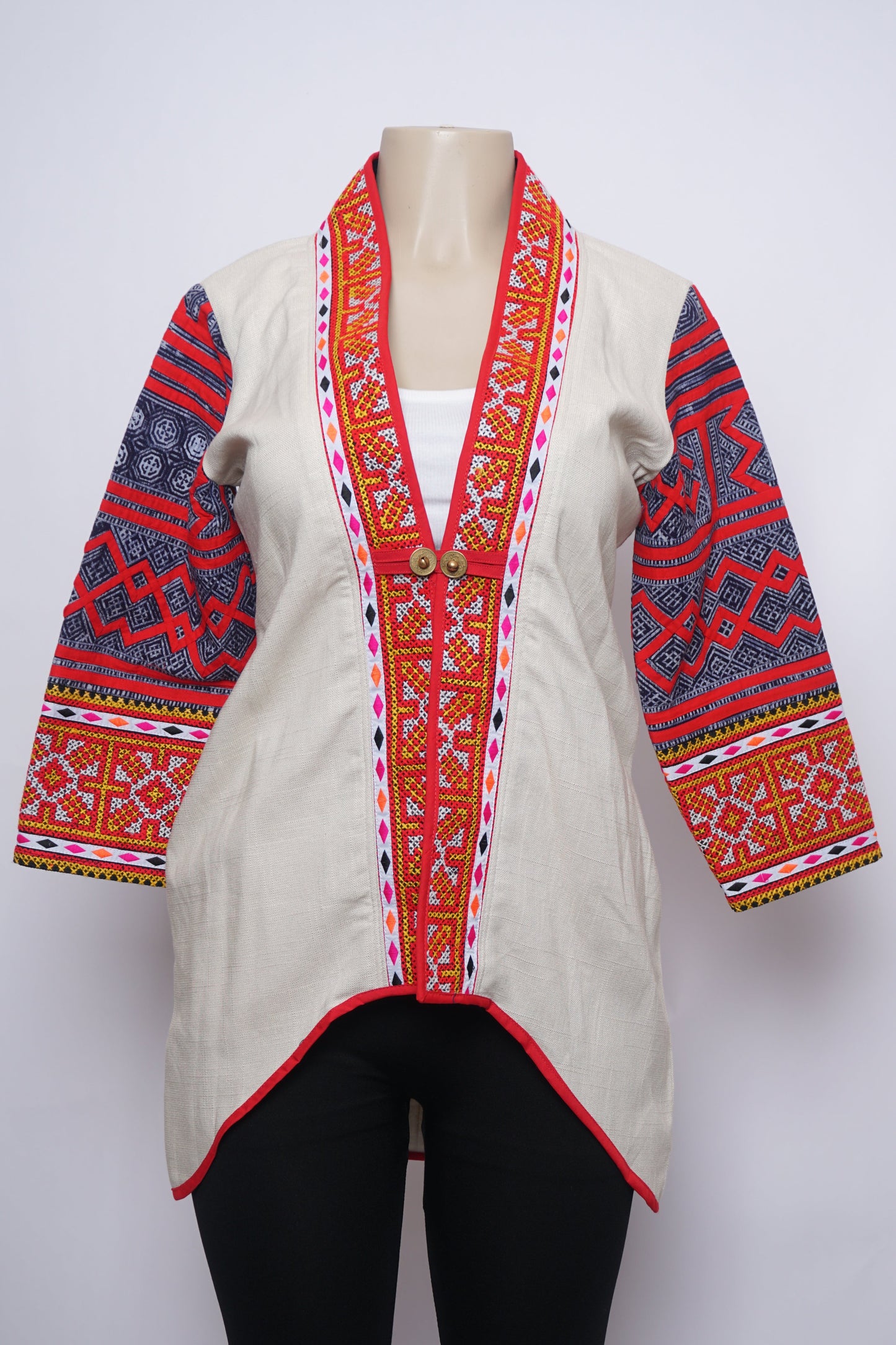 Hill Tribe High-Low Cardigan (38")