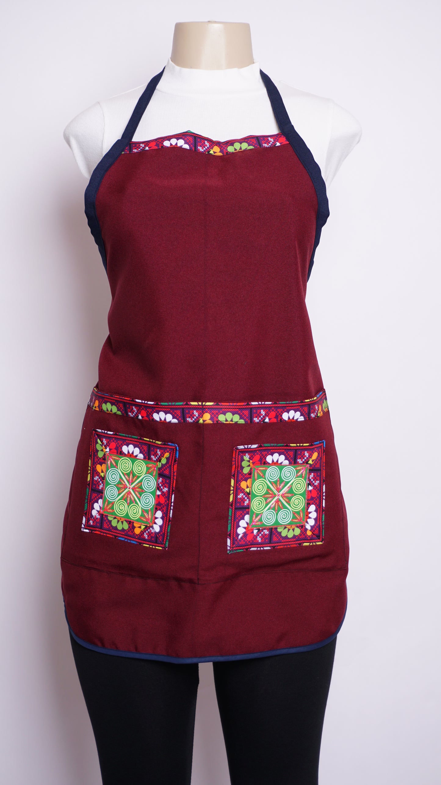 Burgundy Apron