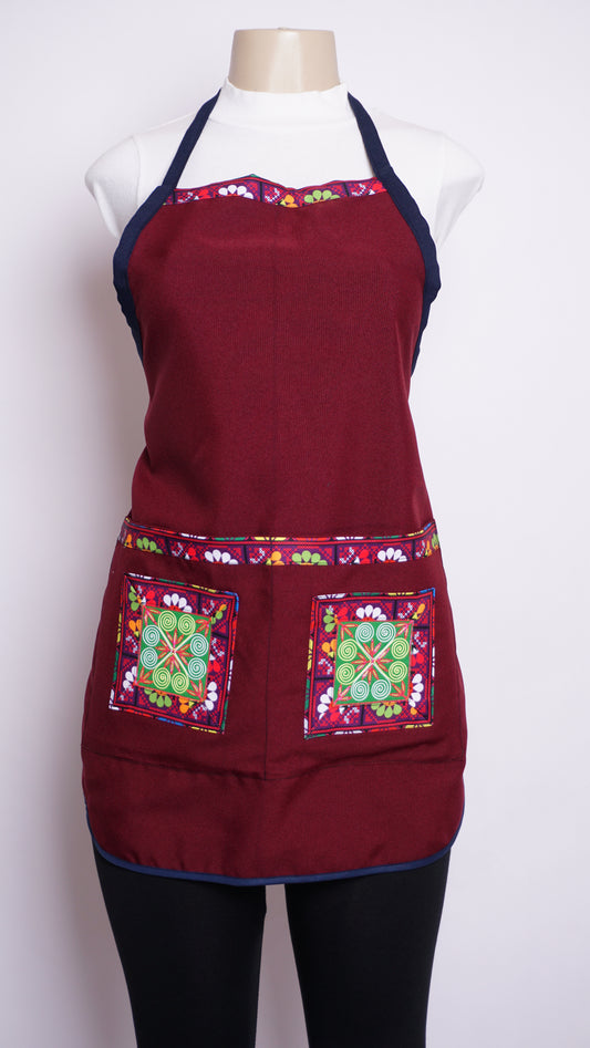Burgundy Apron