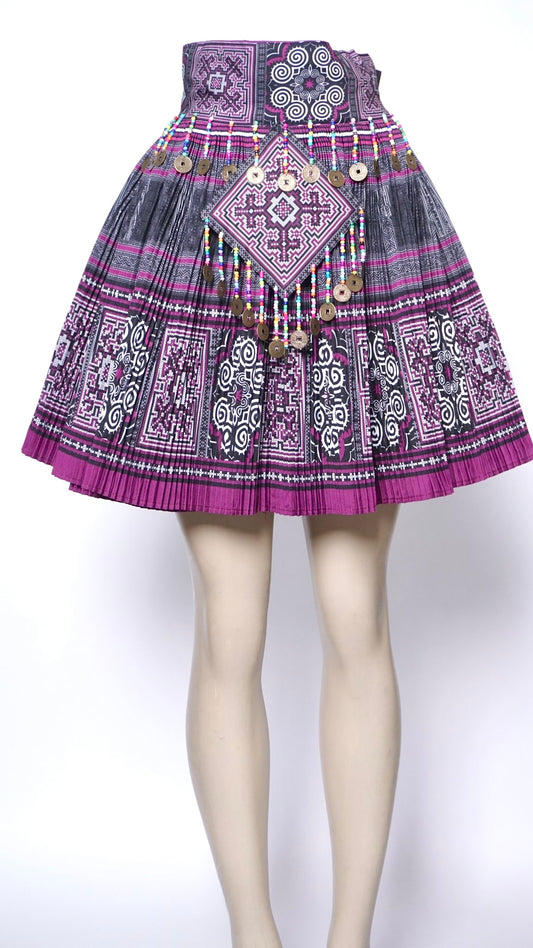 Printed Skirt Purple