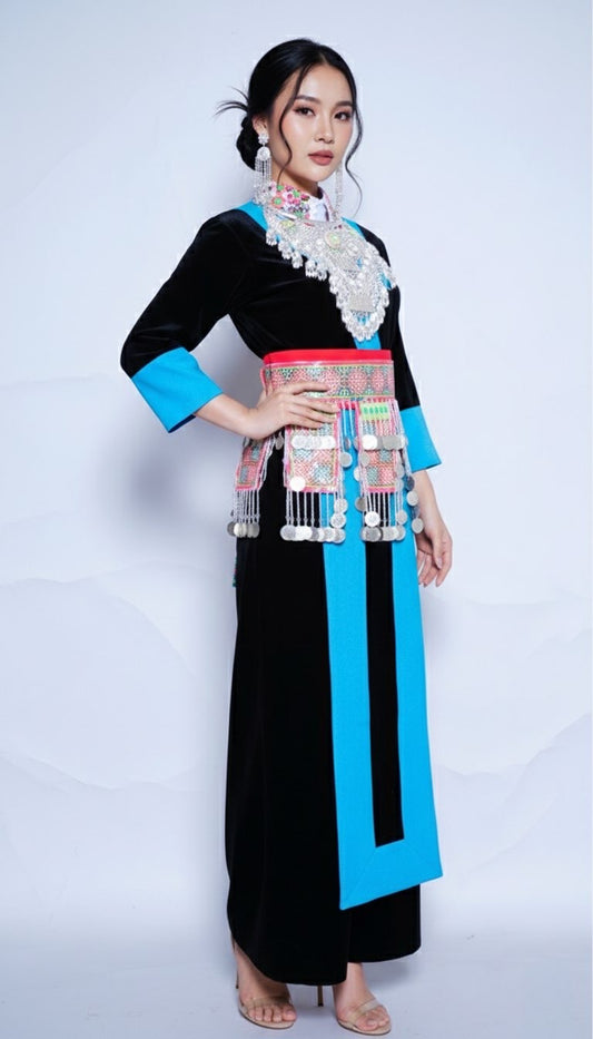 Hmong Nplooj Sev- Light Blue