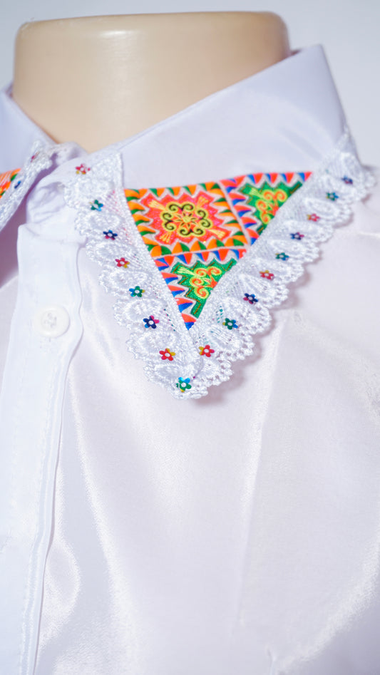 Women Collar Shirt Pajntaub Mos