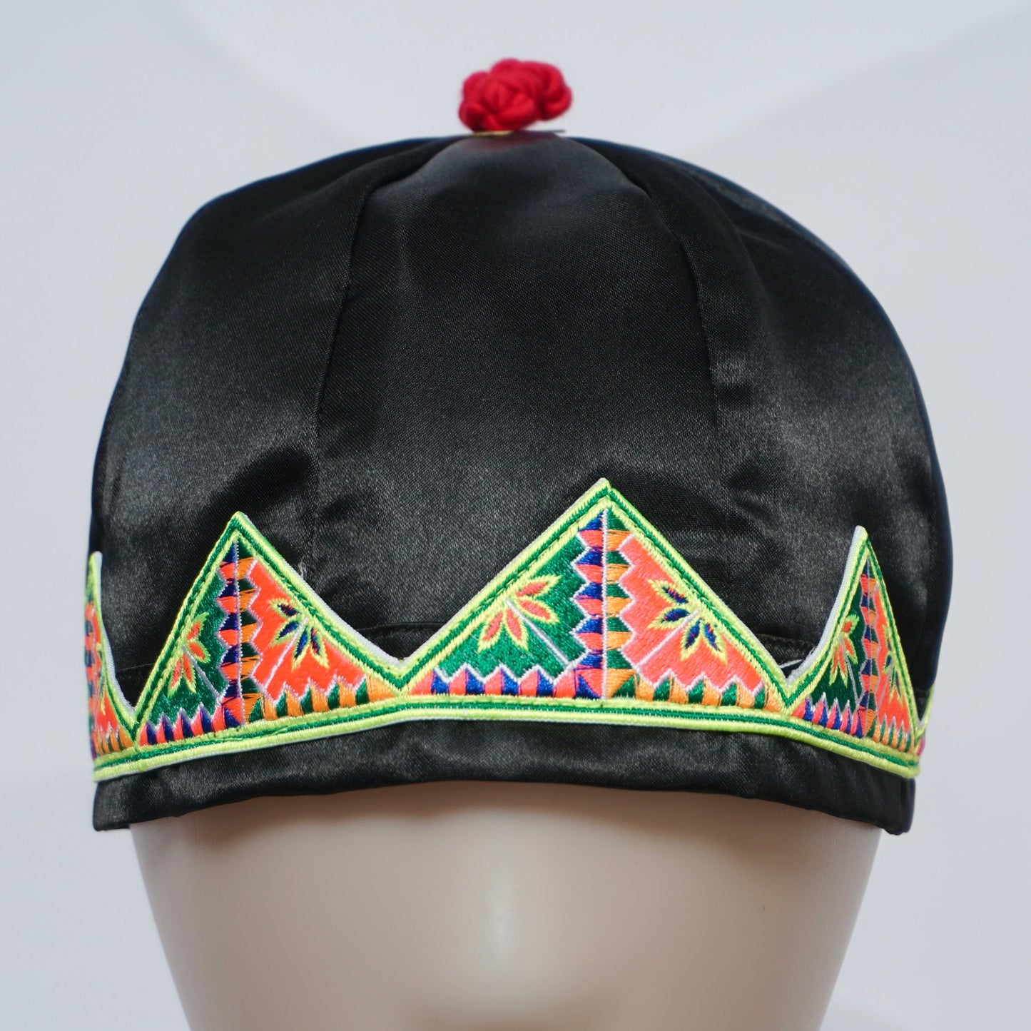 Hmong Hat-Pink/Green