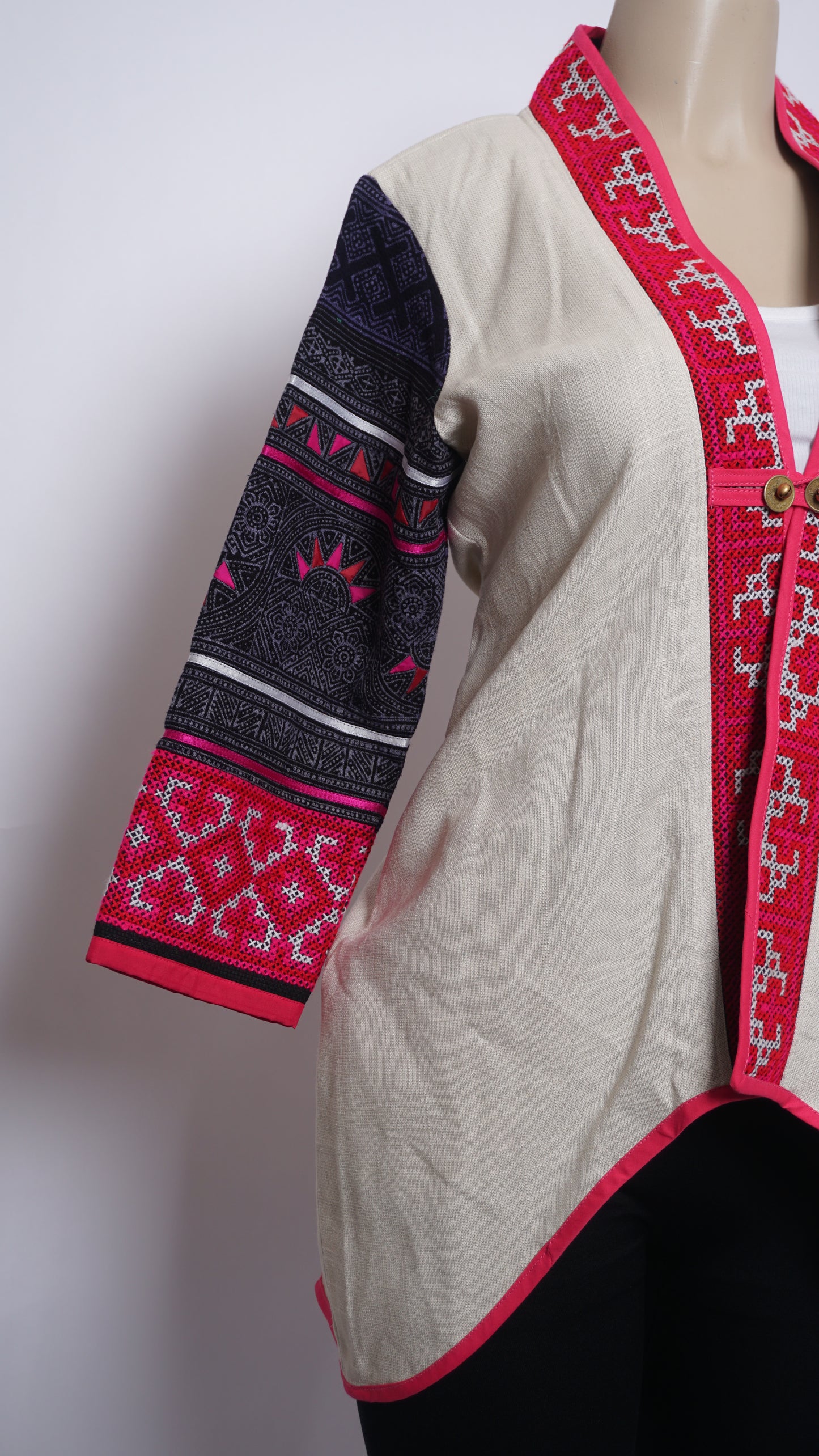 Hill Tribe High-Low Cardigan (40")