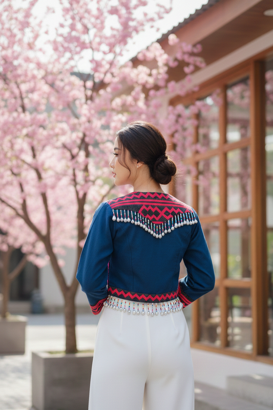 Hill Tribe Short Crop Top (38")