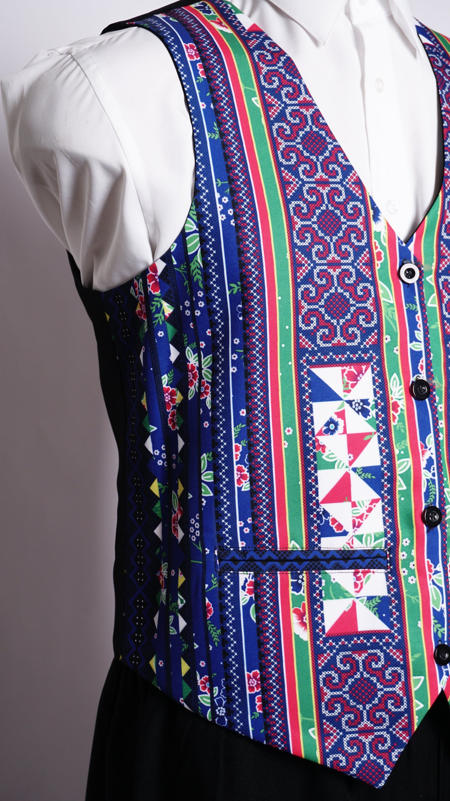 Printed Hmong Vest