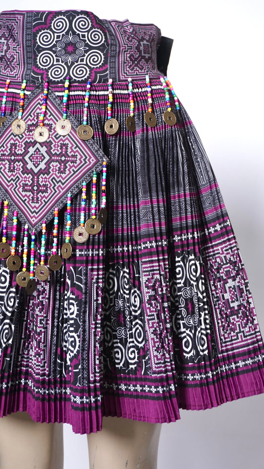 Printed Skirt Purple